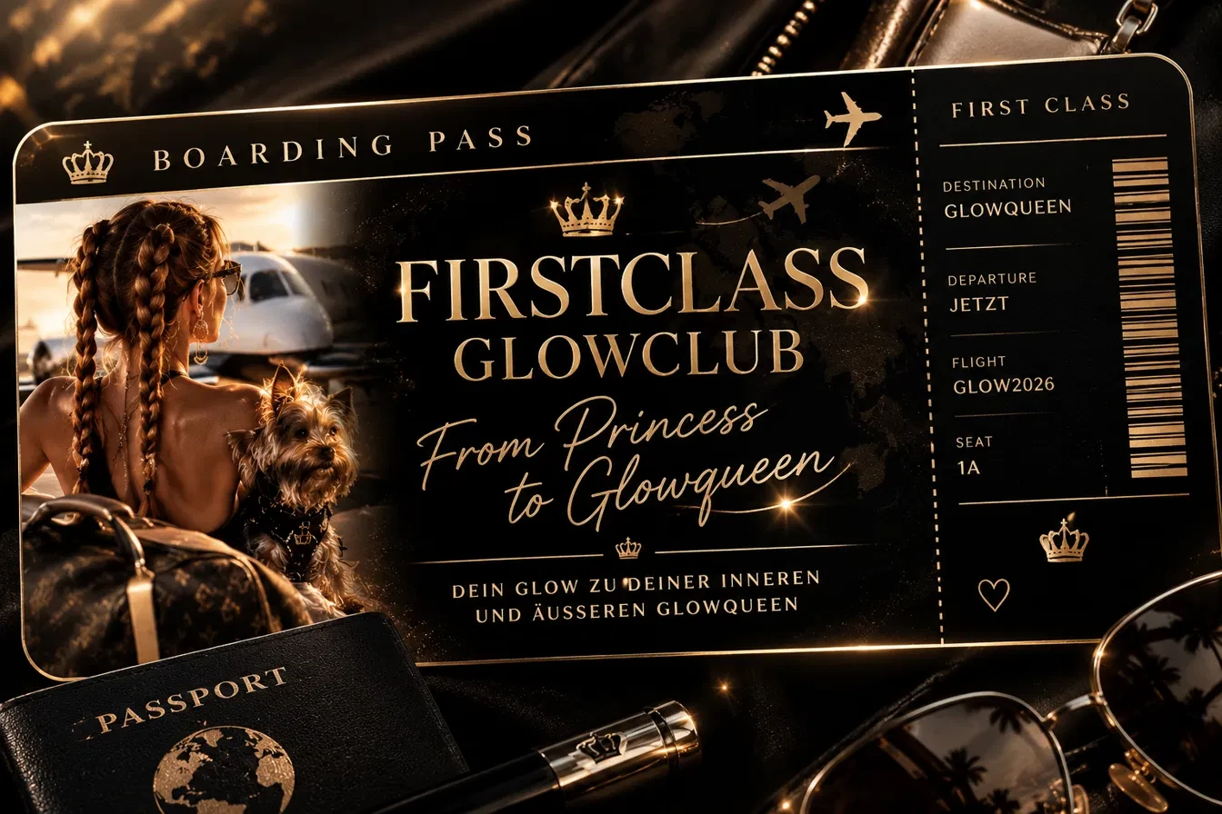 Boarding Pass First Class Glowclub · From Princess to Glowqueen